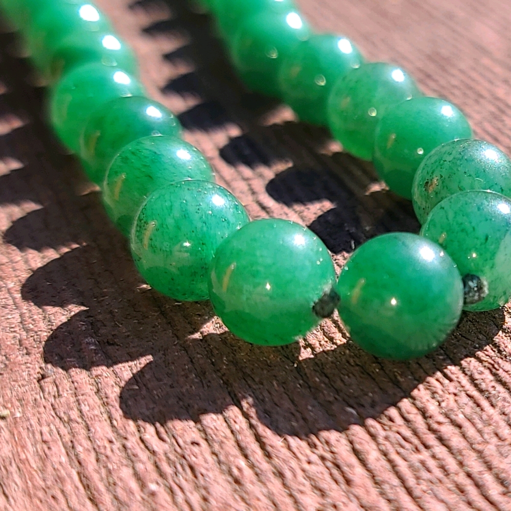 Imperial Jadeite bead necklace